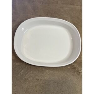Vintage Corning Ware F-6-B French White Oval Baking Dish 1.5 Quart